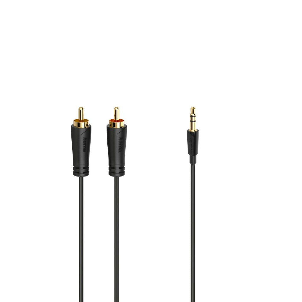 Hama Audio Cable 3.5 mm Jack Plug to 2 RCA Plug Stereo 3.0 M