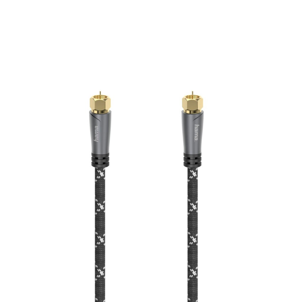 Hama SAT Connection Cable F-Plug Gold-Plated Metal 1.5 M 120 dB