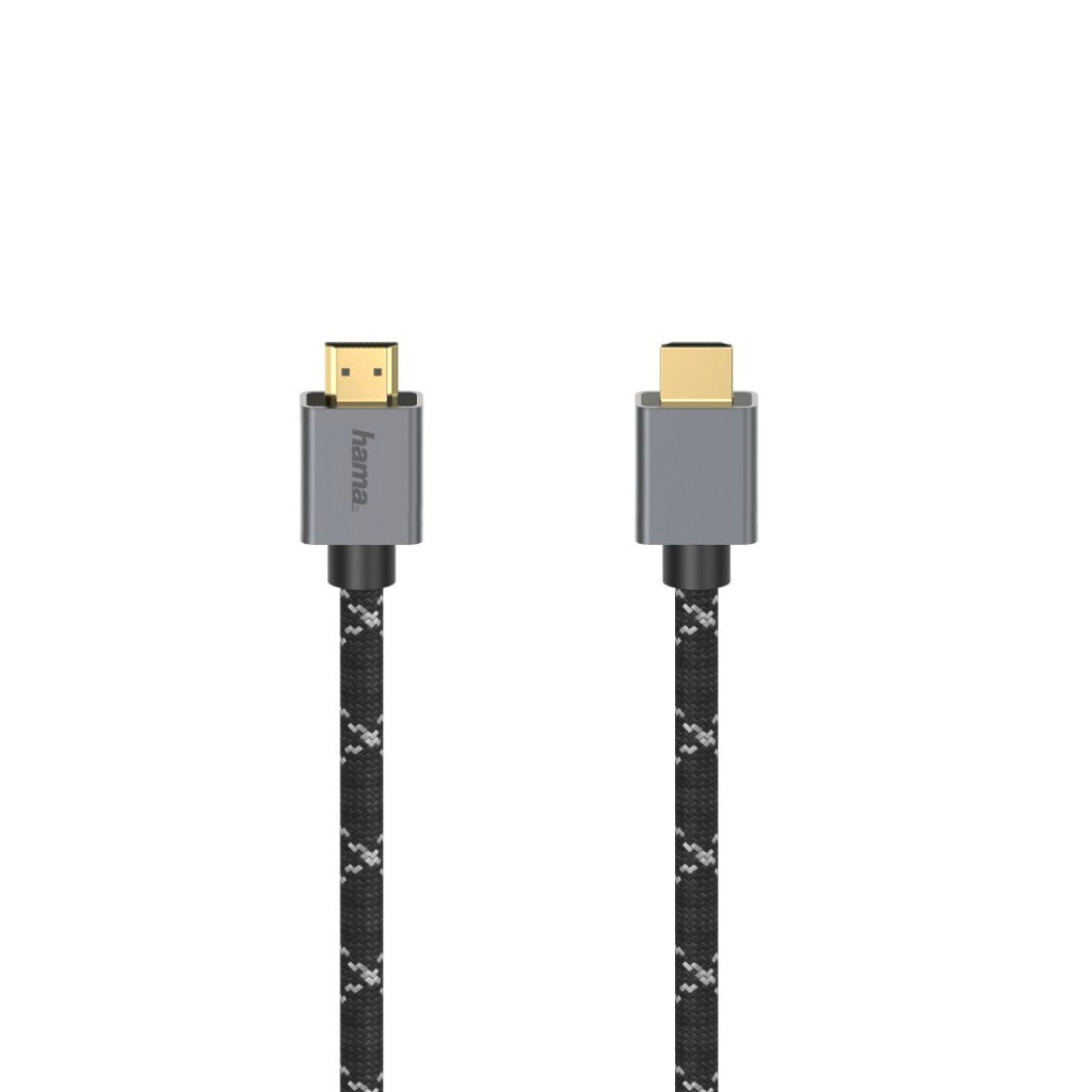 Hama HDMI Cable Ultra High Speed Gold Plated 8K 2 m Aluminum/Black