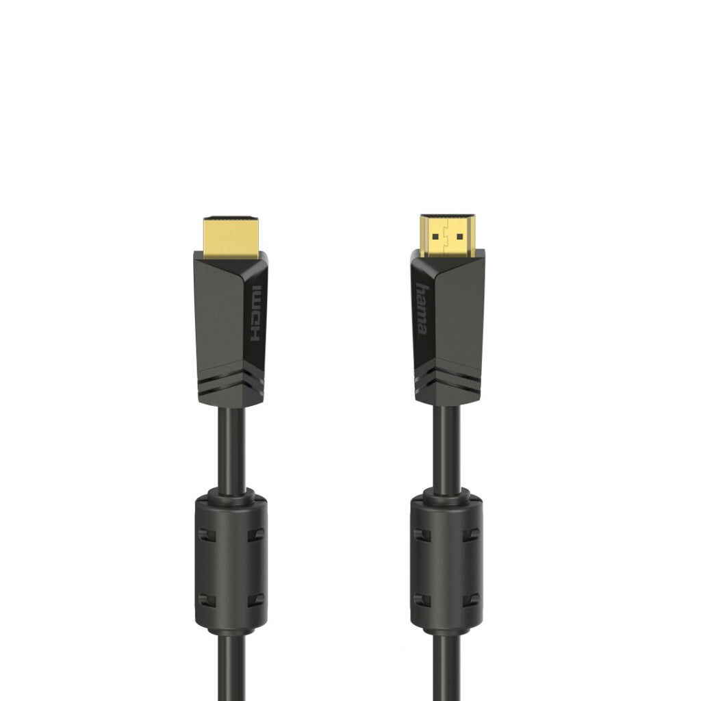 Hama High Speed HDMI Cable Gold-Plated 4K with Ethernet 10 m Black