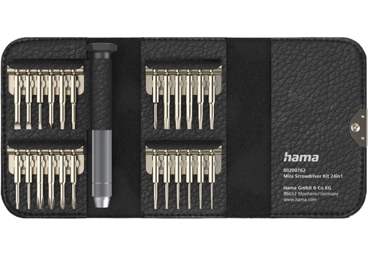 Hama Mini 61,00cm (24") 1 - Schraubendreher mit Bit-Satz - 24 Stücke (00200762) afbeelding 1