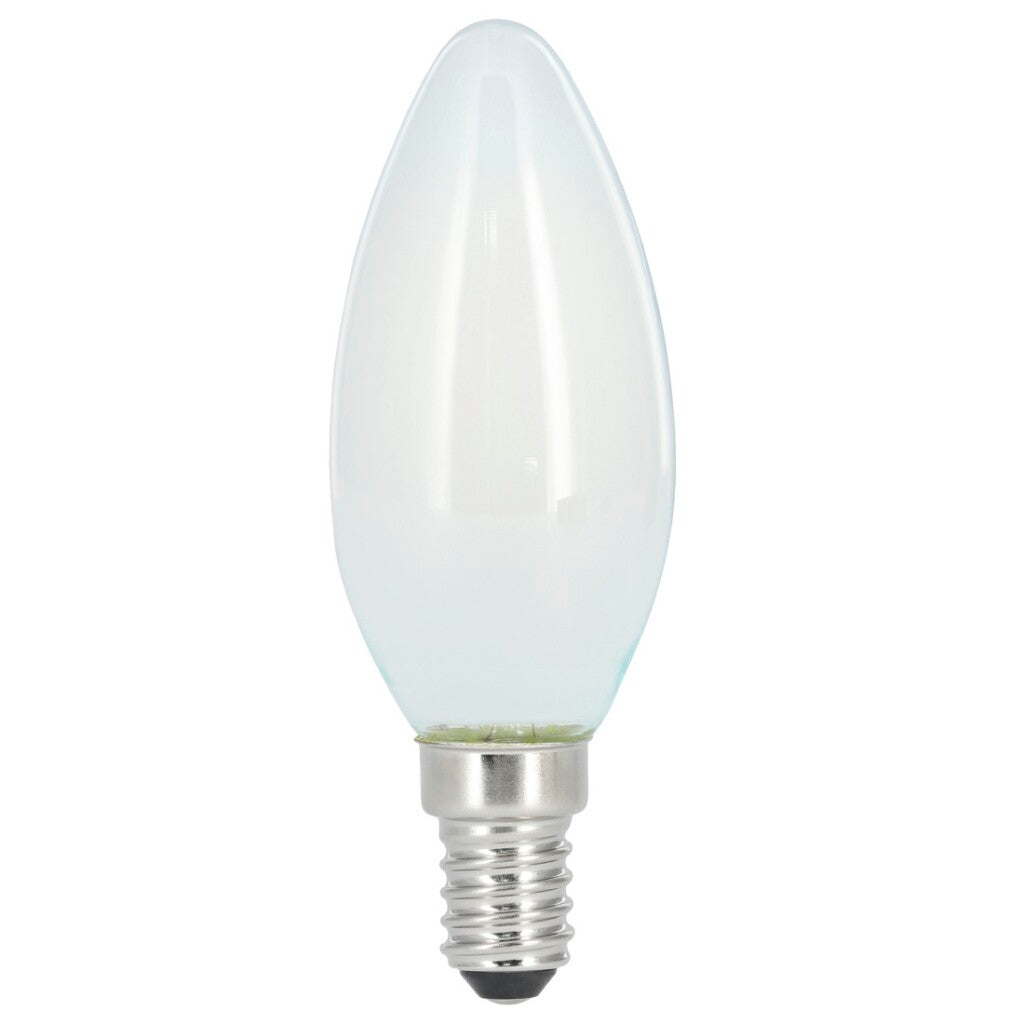 Xavax LED Filament Candle Bulb Dimmable E14 470lm Matte Warm White