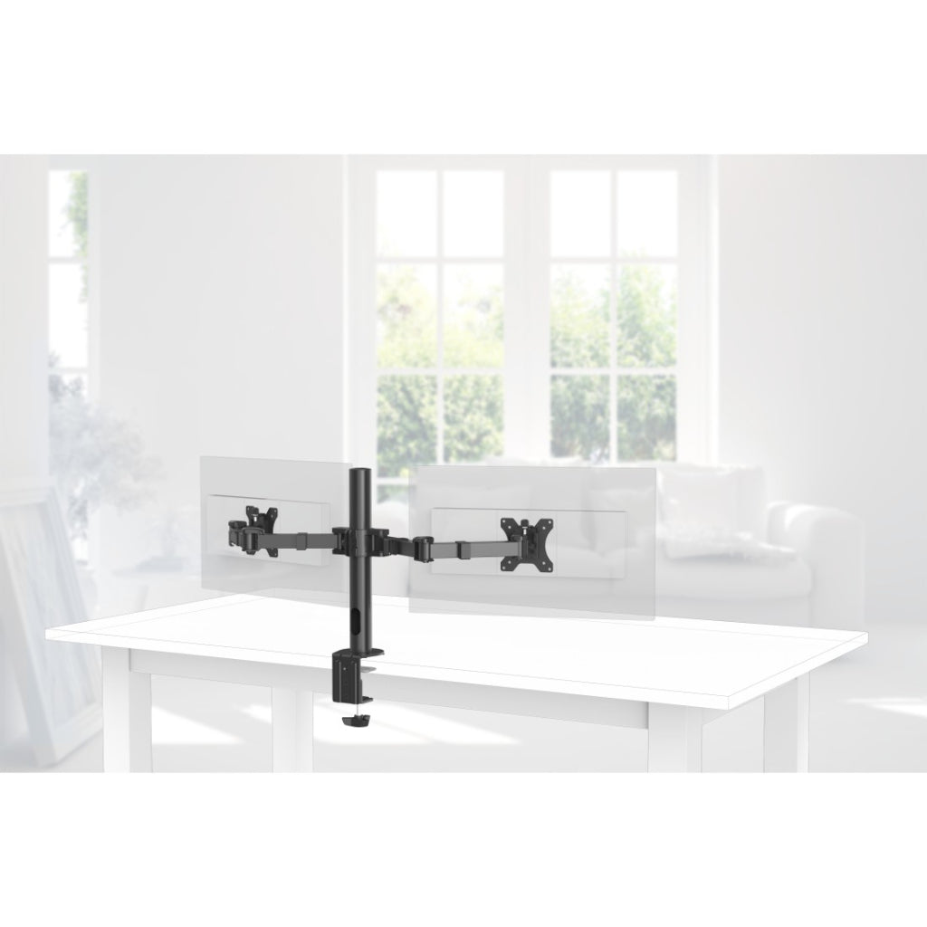 Hama Monitor Mount for 2 Monitors Black