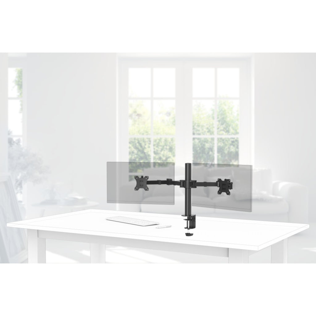 Hama Monitor Mount for 2 Monitors Black