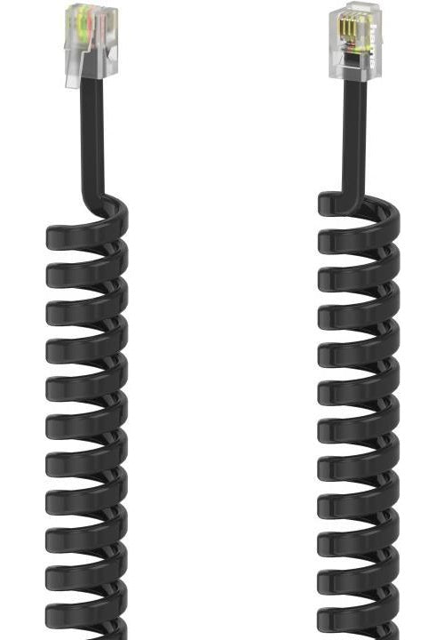 Hama Hörerkabel, Modular-Stecker 4p4c - Modular-Stecker 4p4c, 3 m (00201151) afbeelding 1