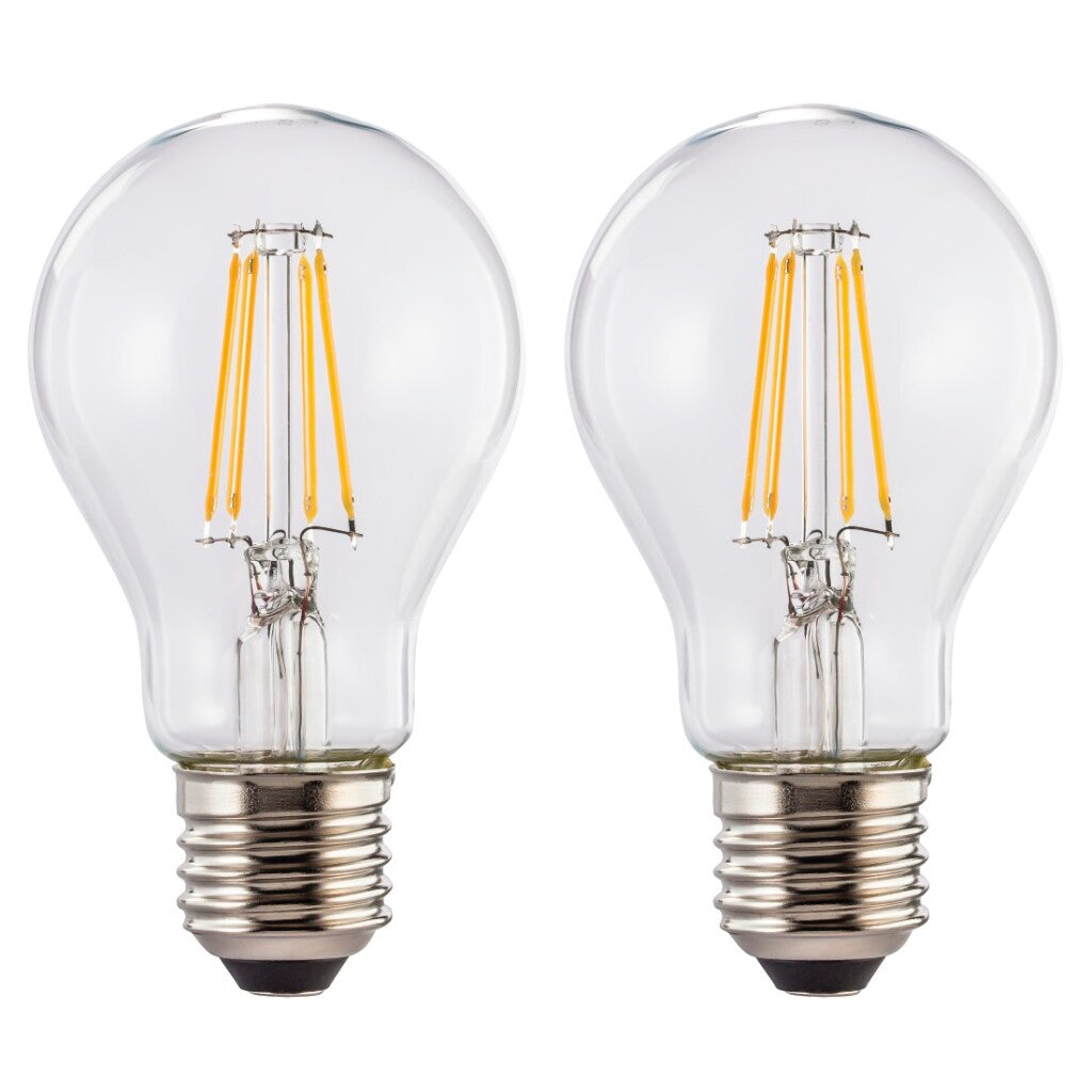 Xavax LED Filament Bulb 6.5W 806lm Warm White E27 2 Pieces