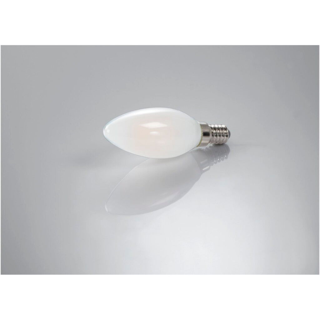 Xavax LED Filament E14 470lm 4W Candle Bulb Matte Warm White 2 Pieces
