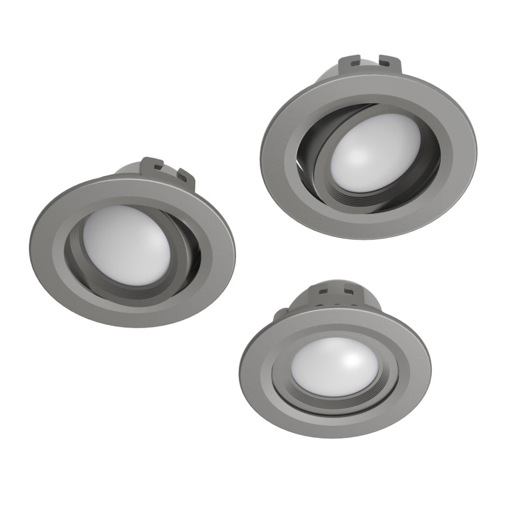 Hama Wi-Fi LED Recessed Spotlight 5W Adjustable Satin Nickel 3 pcs