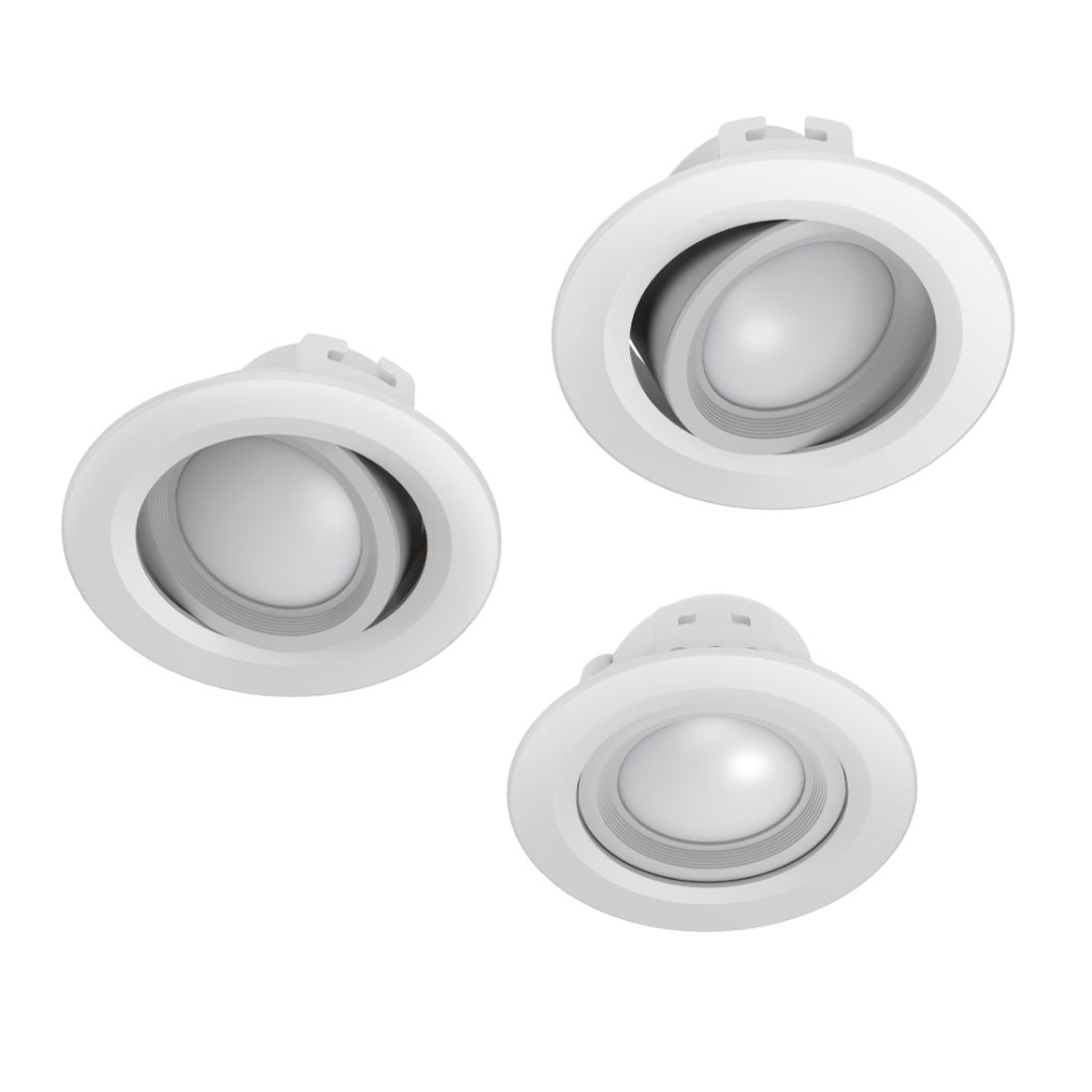 Hama Wi-Fi LED Recessed Spotlight 5W Voice/App Control Adjustable 3 pcs White