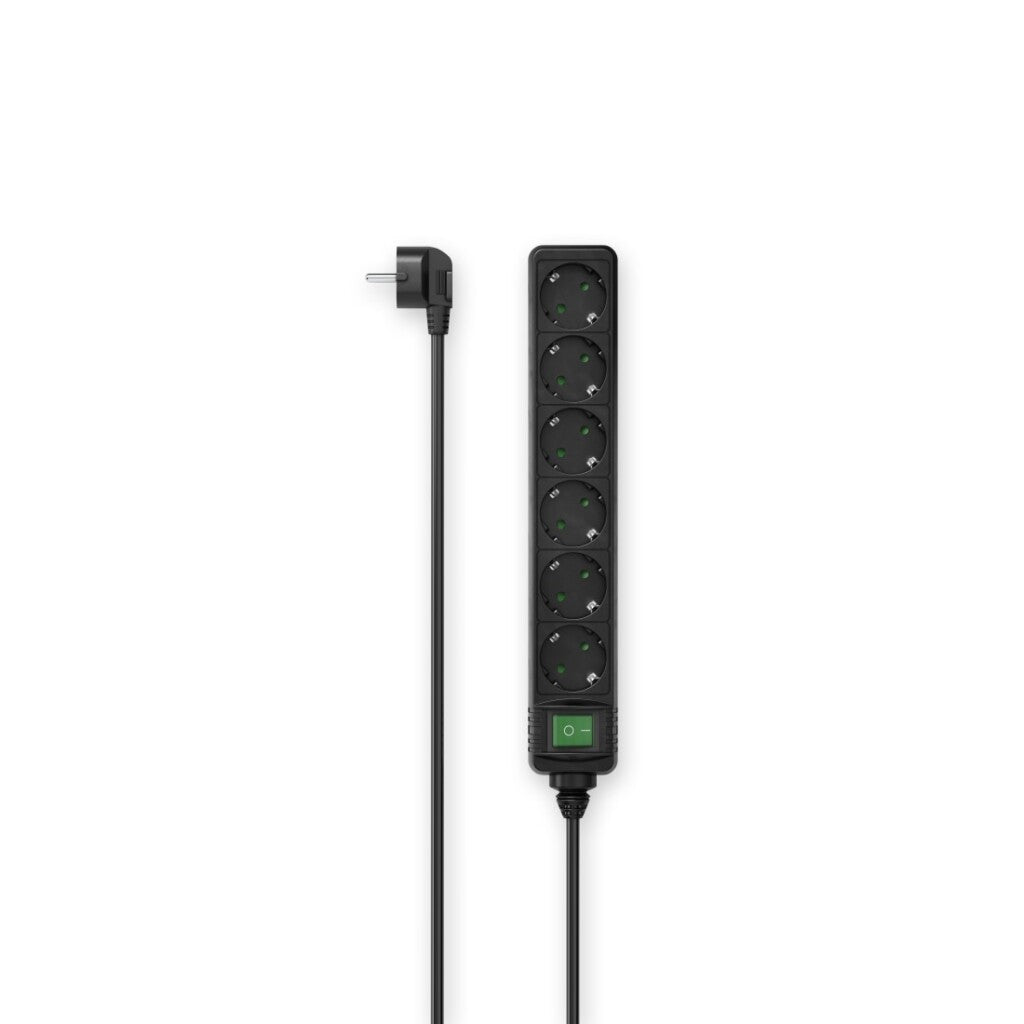 Hama Power Strip 6-way Switch 1.4 M Black