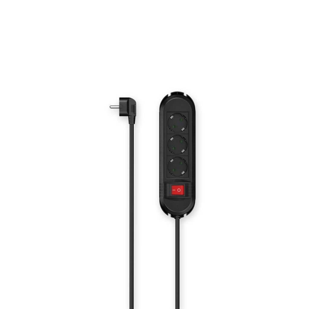 Hama Socket 3-Way Switch Wall Mount 1.5 M Black