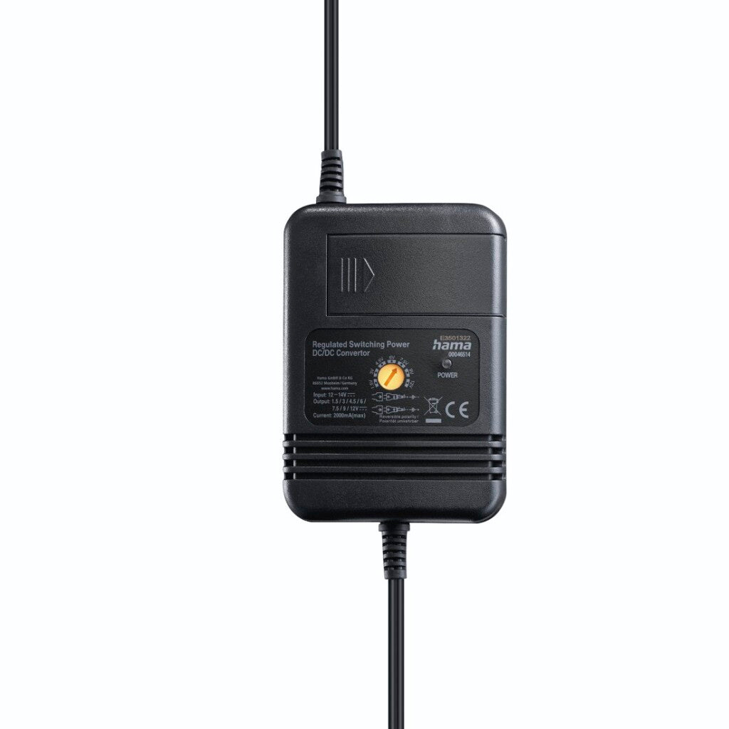 Hama Car Power Adapter Adjustable 2000mA 24W Max 12V