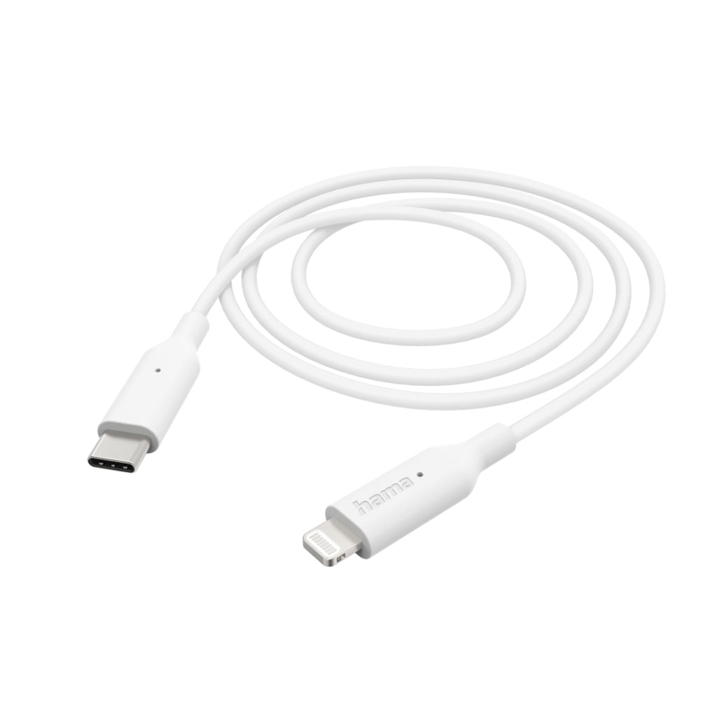 Hama Charging Cable USB C - Lightning 100 cm White