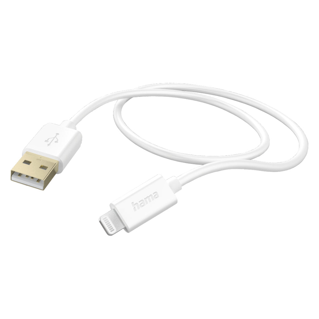 Hama USB-A to Lightning Charging Cable 1.5 M White