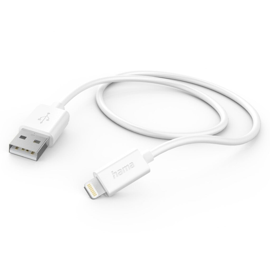 Hama USB-A to Lightning Charging Cable 1 M White