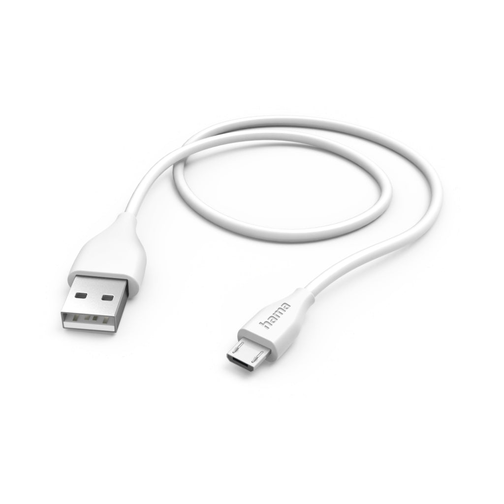 Hama Charging Cable USB A - Micro USB 150 cm White