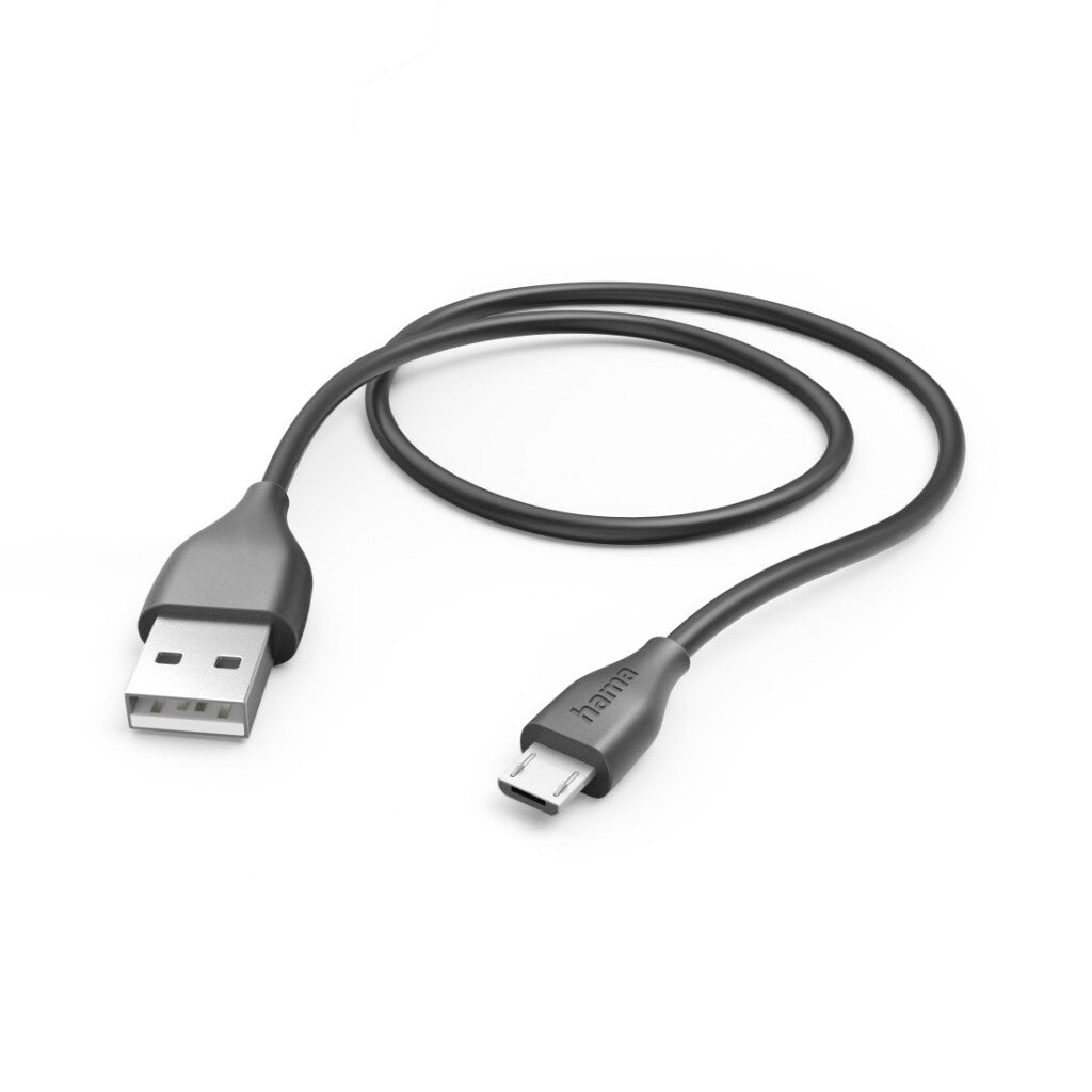 Hama USB-A to Micro-USB Charging Cable 1.5 M Black