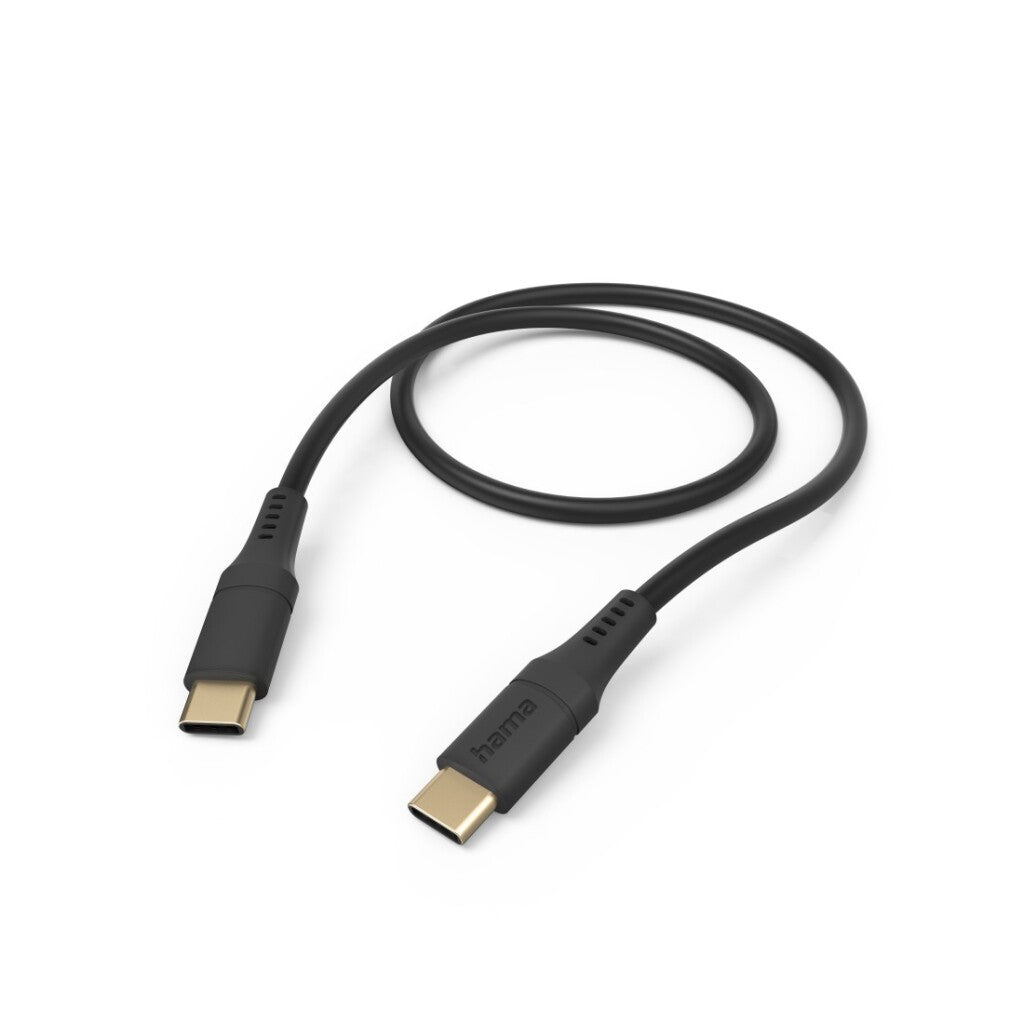 Hama USB-C Charging Cable 1.5 M Silicone Black