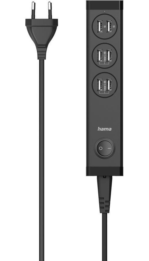 Hama USB-Mehrfach-Ladegerät, 6 Ports USB-A für Tablets und Smartphones, 34W (00223201) afbeelding 1