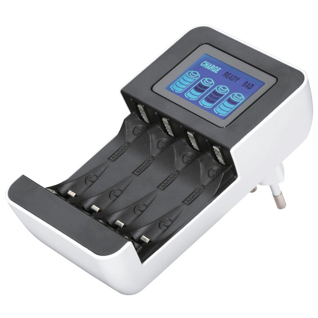 Hama Battery Charger for 1 to 4 NiMH AA or AAA Batteries
