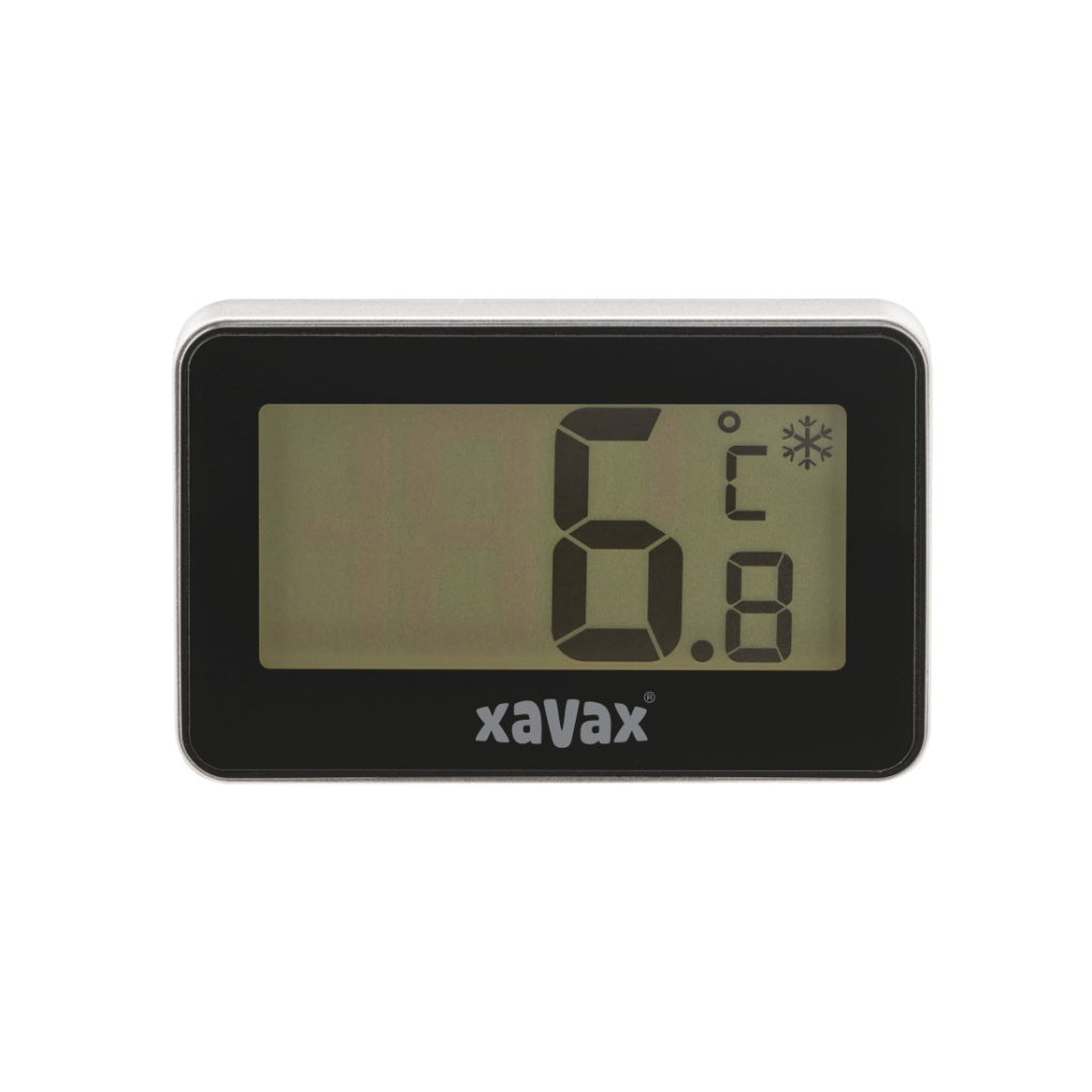 Xavax Digital Thermometer for Refrigerator, Freezer, and Chest Freezer Black