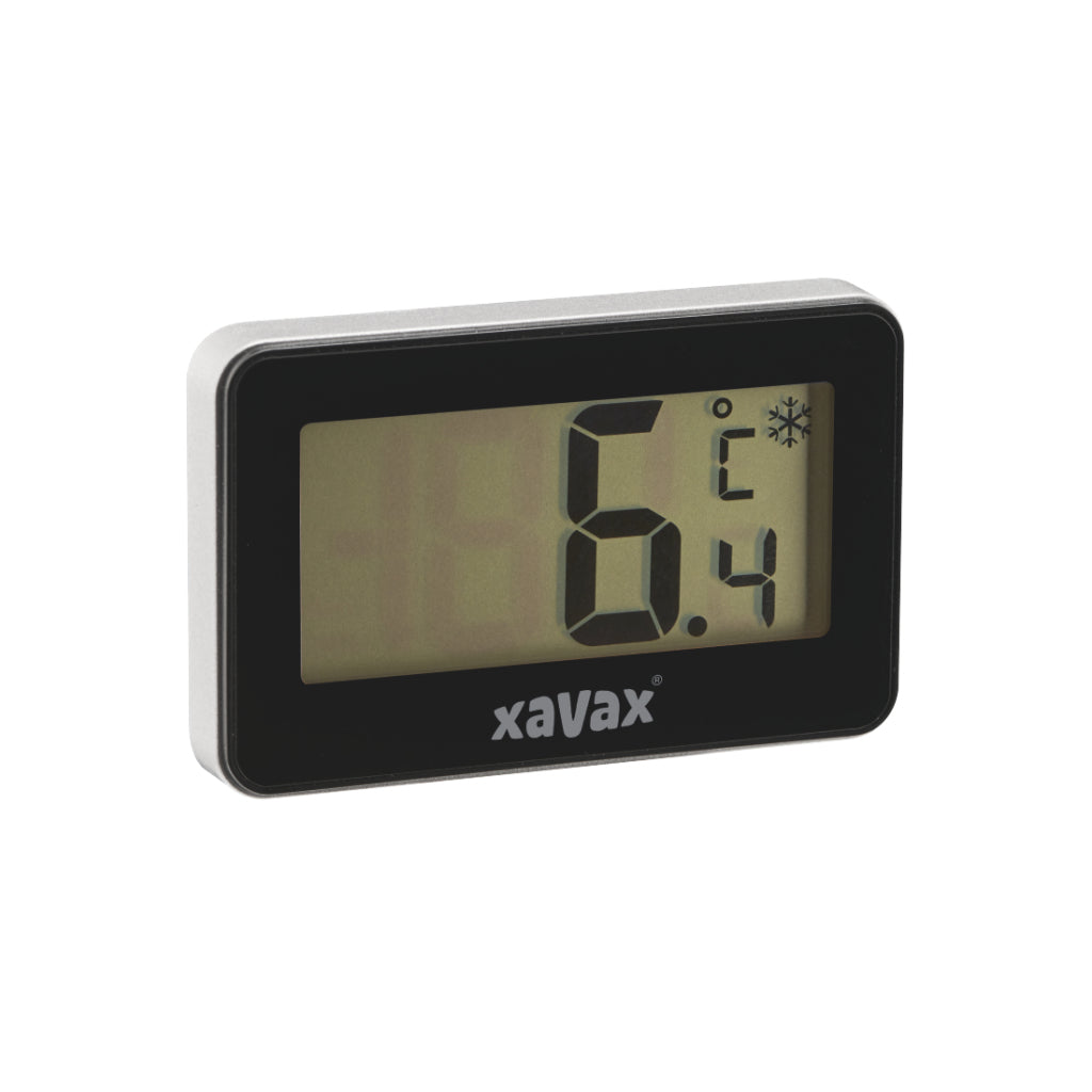 Xavax Digital Thermometer for Refrigerator, Freezer, and Chest Freezer Black