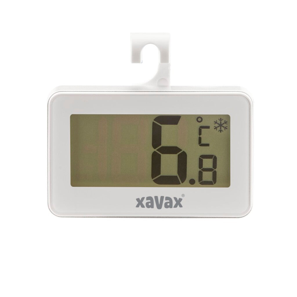 Xavax Digital Thermometer for Refrigerator, Freezer, and Chest Freezer White