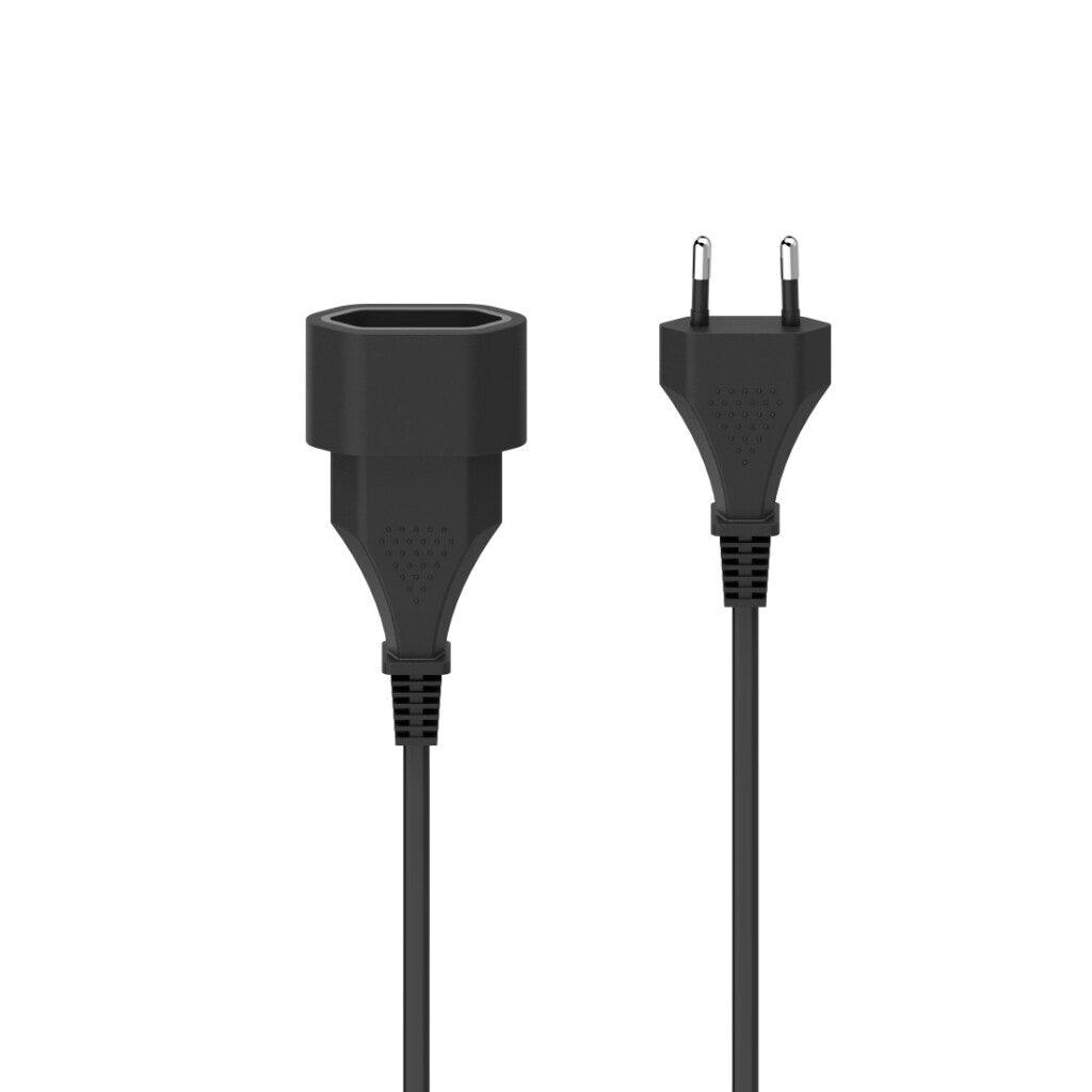 Hama Extension Cable 3 M Black - Euro Plug for Indoor Use