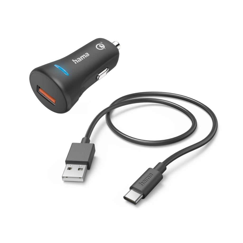 Hama Car Fast Charger USB-C 19.5W Black