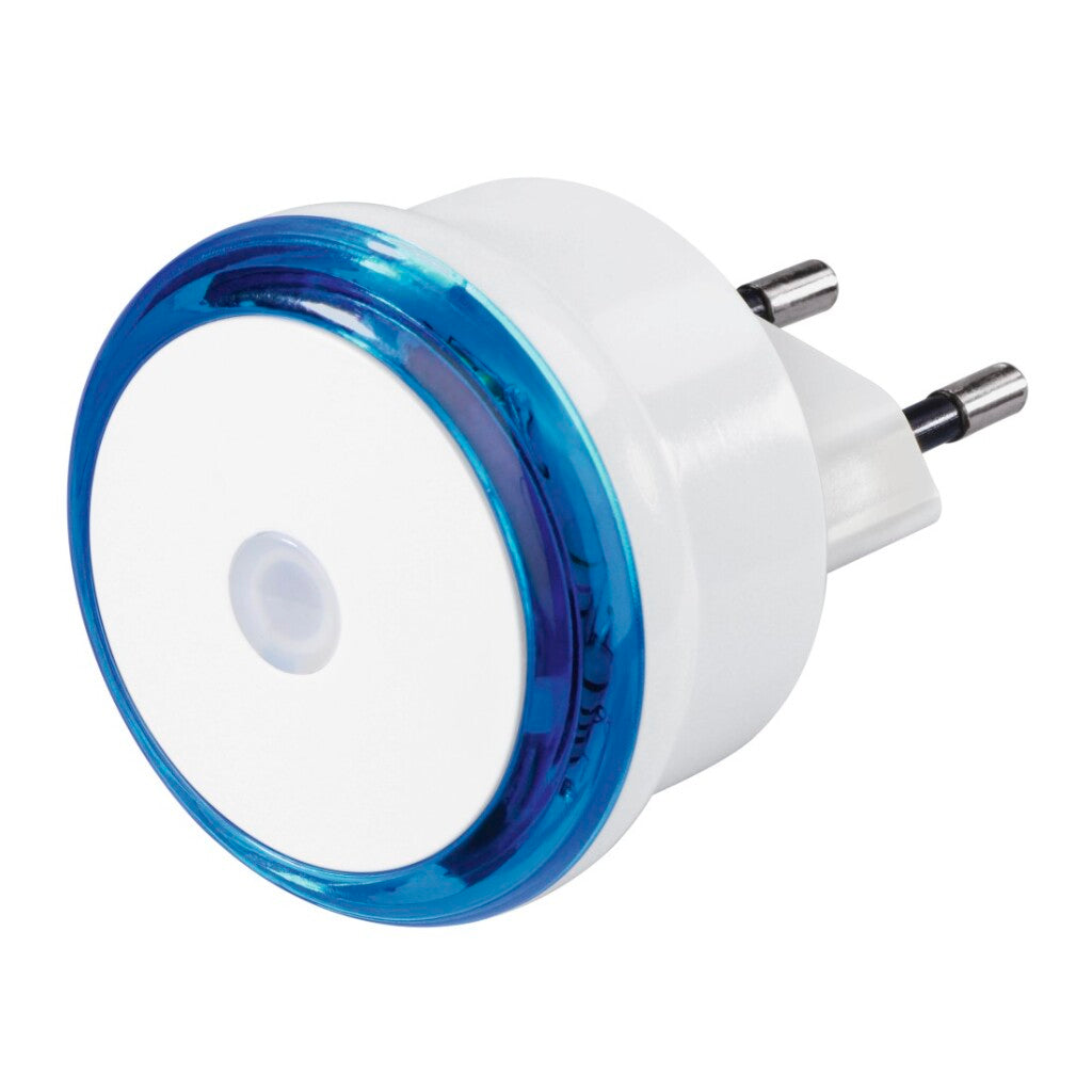 Hama LED Night Light Basic with Plug Dusk Sensor Energy Saving Blue