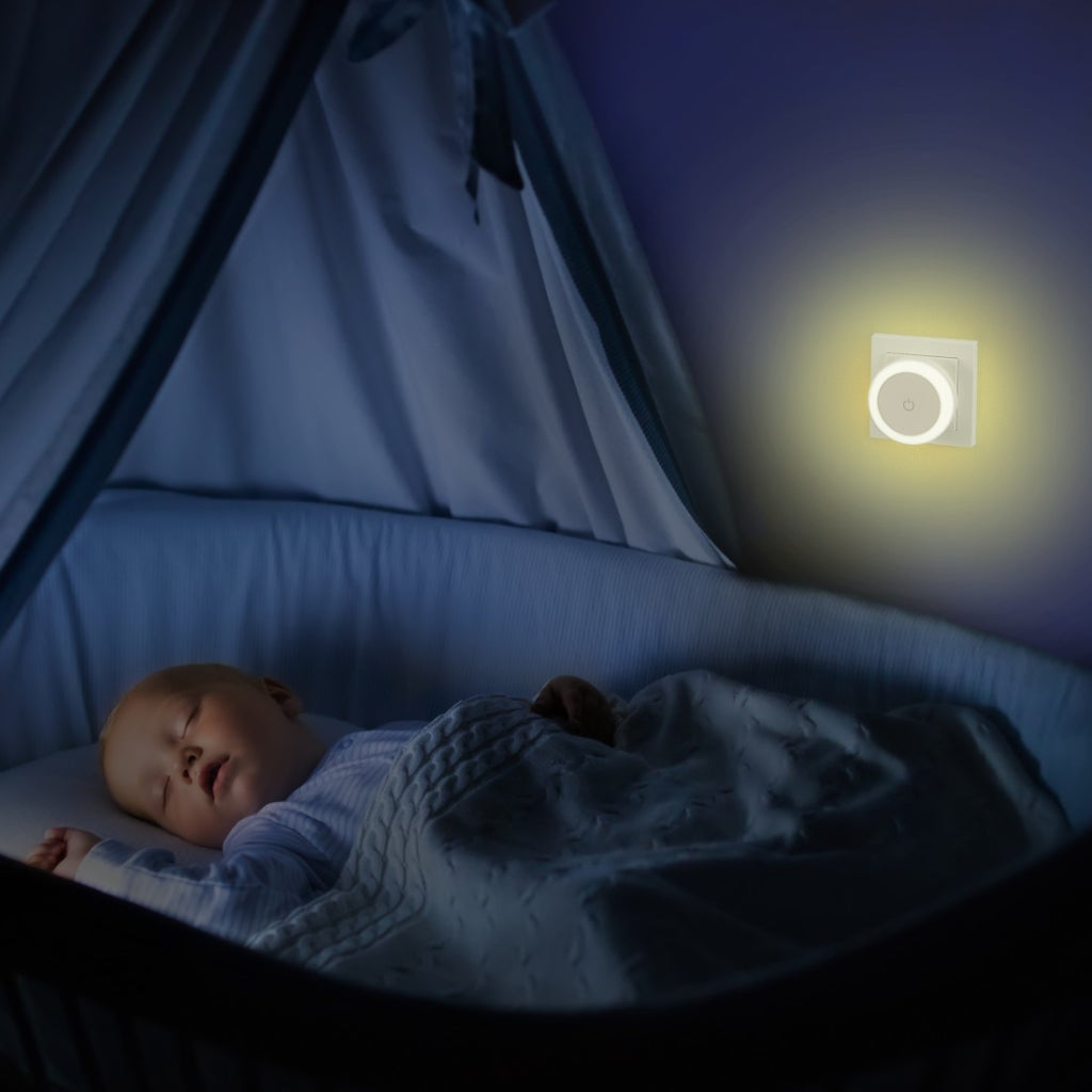 Hama LED Night Light Touch Switch for Socket Touch Button Warm Light