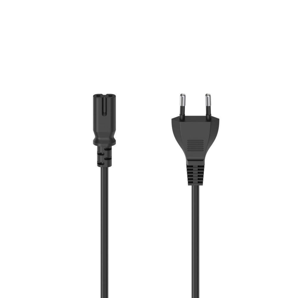 Hama Power Cord with Euro Plug 2-pin 2.5 M Black