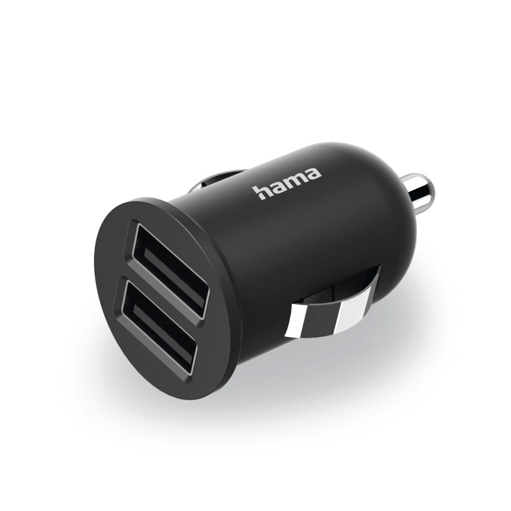 Hama 2-Way USB Car Charger Adapter 2.4A 12W A/12