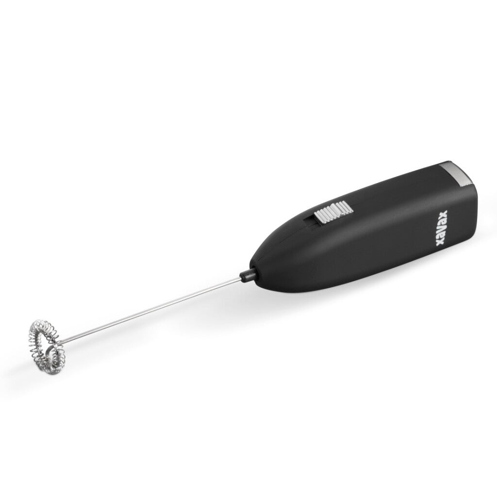 Xavax Electric Milk Frother Handheld Battery Powered Black
