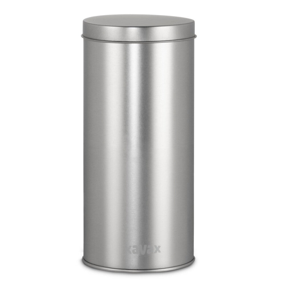 Xavax Coffee Pod Tin for Storing 20 Senseo Pods Metal Silver