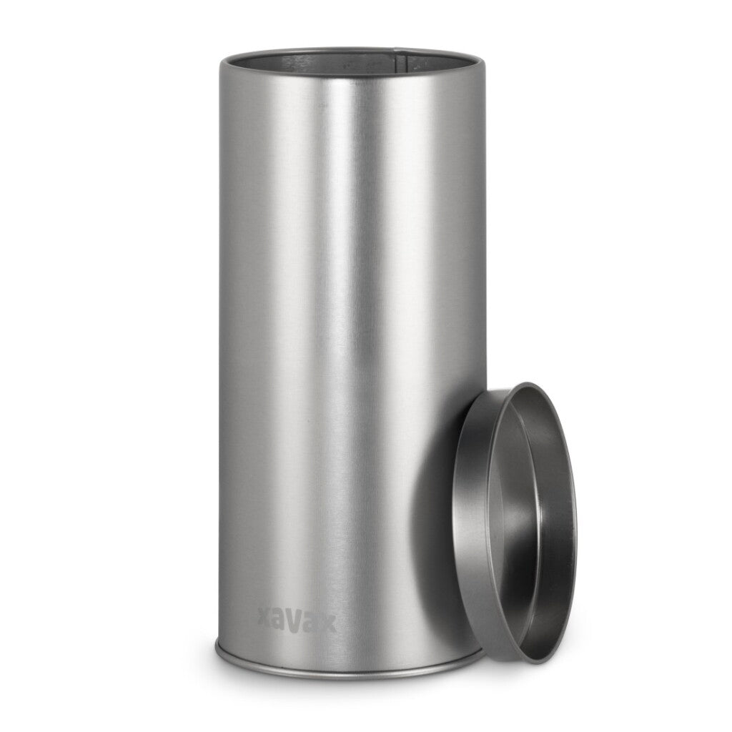 Xavax Coffee Pod Tin for Storing 20 Senseo Pods Metal Silver