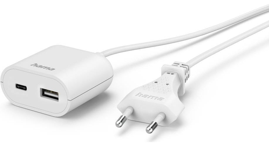 Hama | USB Mains Charger 00223204 - For Mobile Devices Smartphones And Tablets | White Indoor Use afbeelding 1