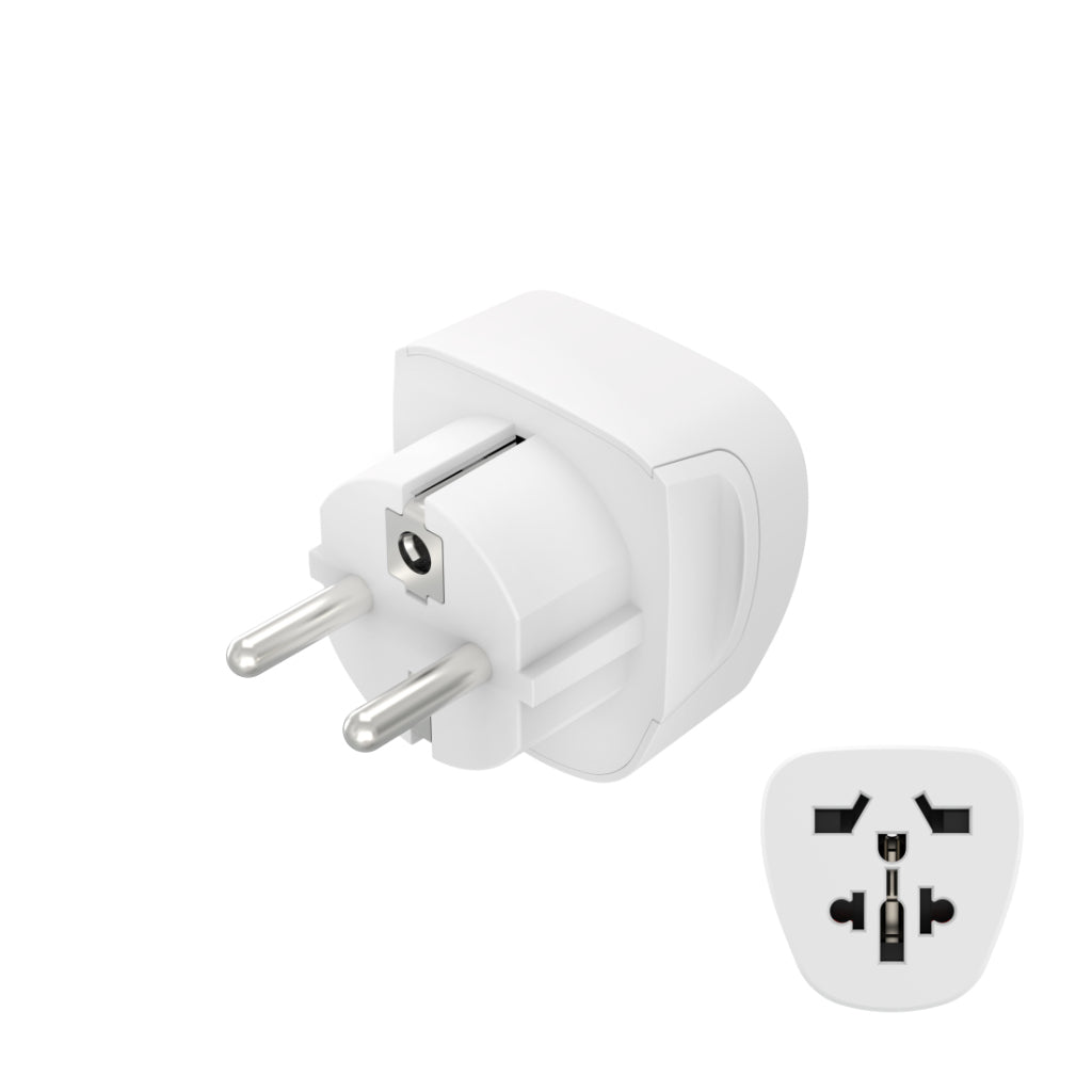 Hama Travel Adapter Type E and F 3-pin Universal World to Europe
