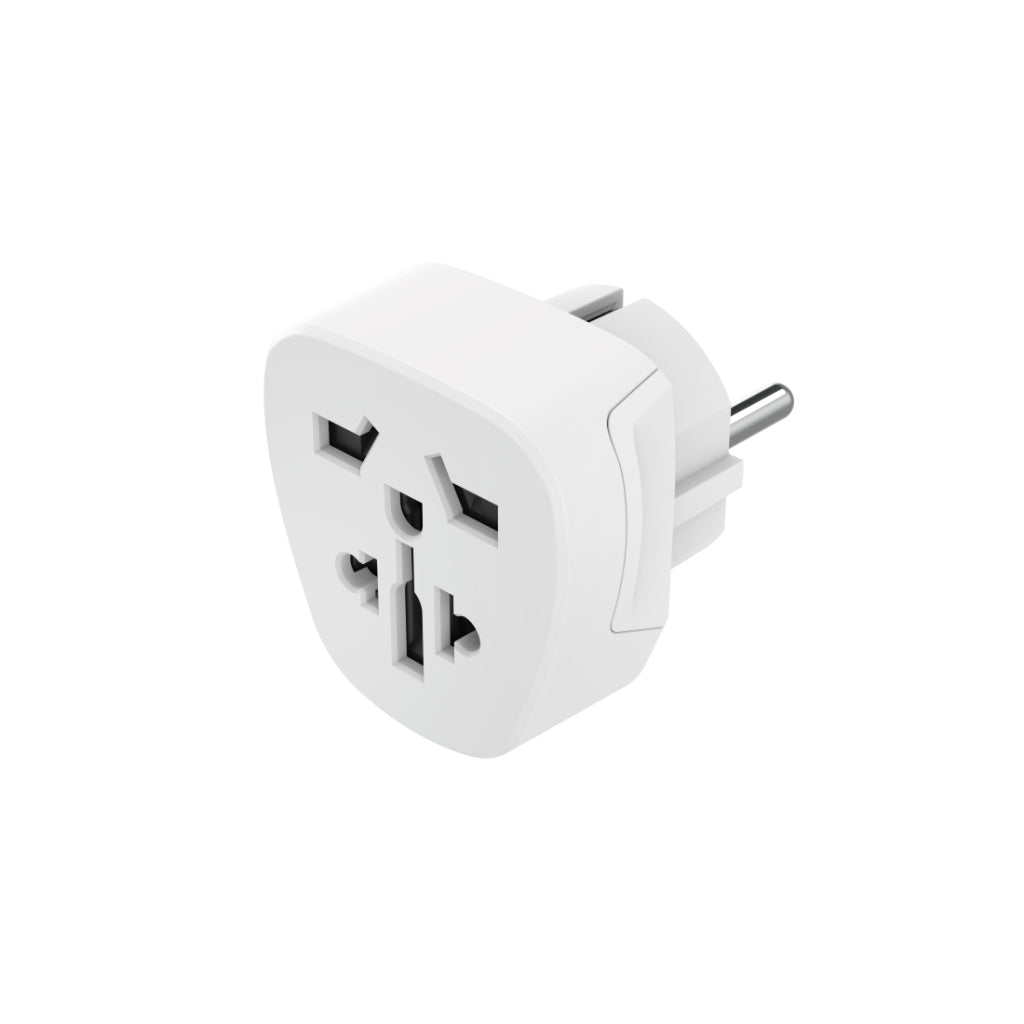 Hama Travel Adapter Type E and F 3-pin Universal World to Europe