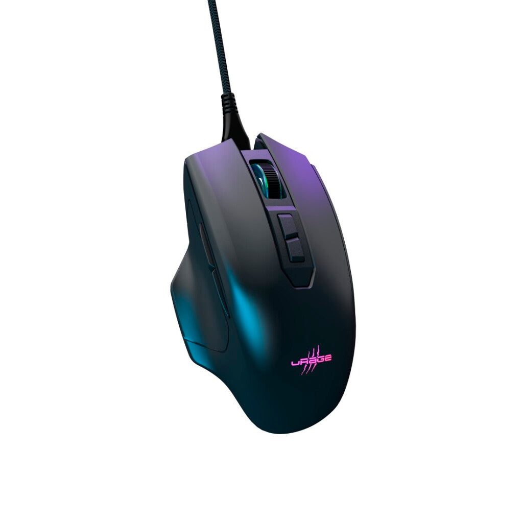 URage Gaming Mouse Reaper 410 Black - 12000 DPI - 7 Programmable Buttons - Windows 11/10