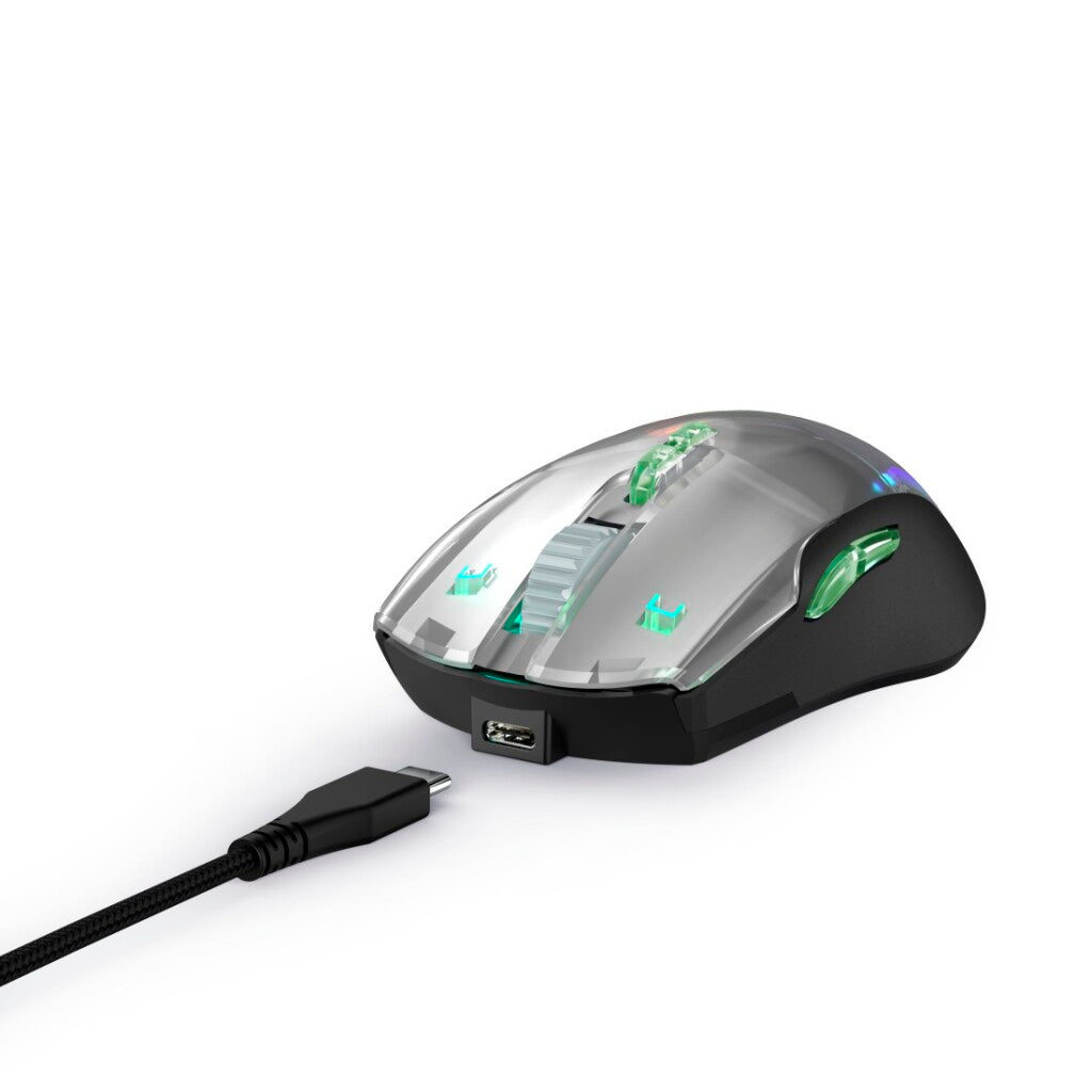 uRage Reaper 515 Illuminated Gaming Mouse Black - 12000 DPI - 9 Programmable Buttons - Windows 11/10