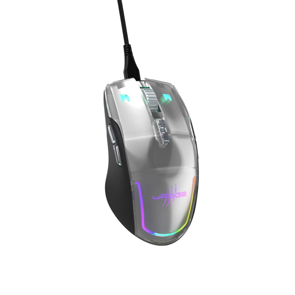 uRage Reaper 515 Illuminated Gaming Mouse Black - 12000 DPI - 9 Programmable Buttons - Windows 11/10
