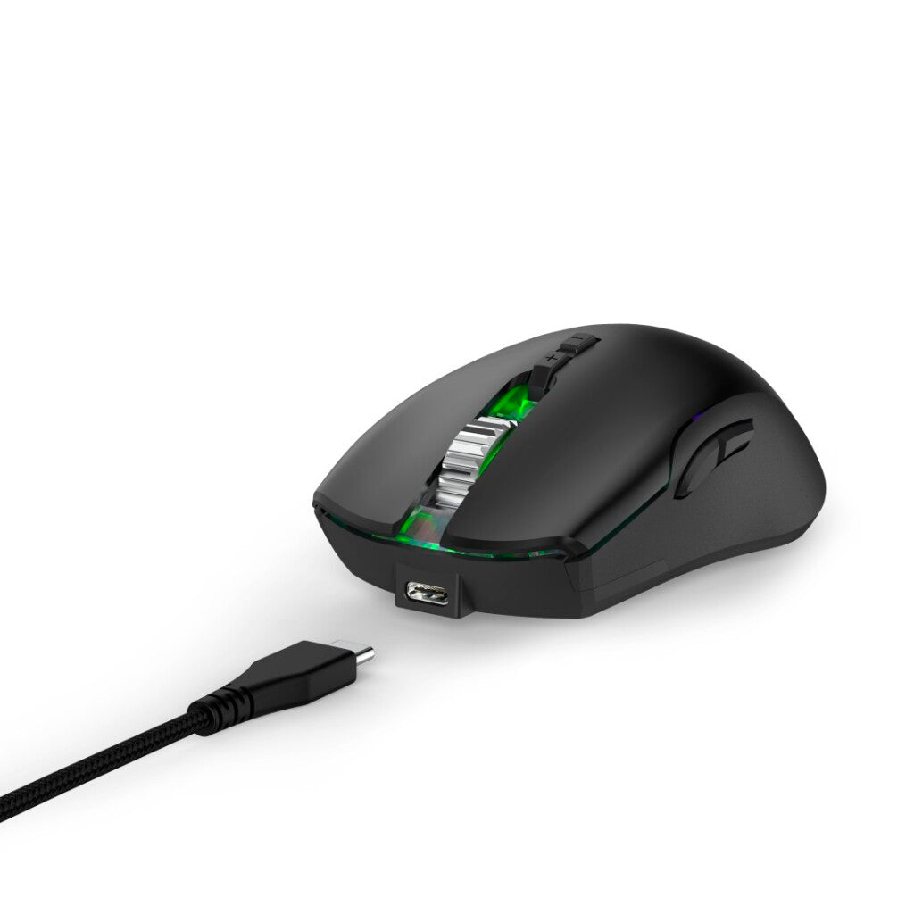 uRage Reaper 610 Wireless Gaming Mouse Black - 16000 DPI - 9 Programmable Buttons - Windows 11/10