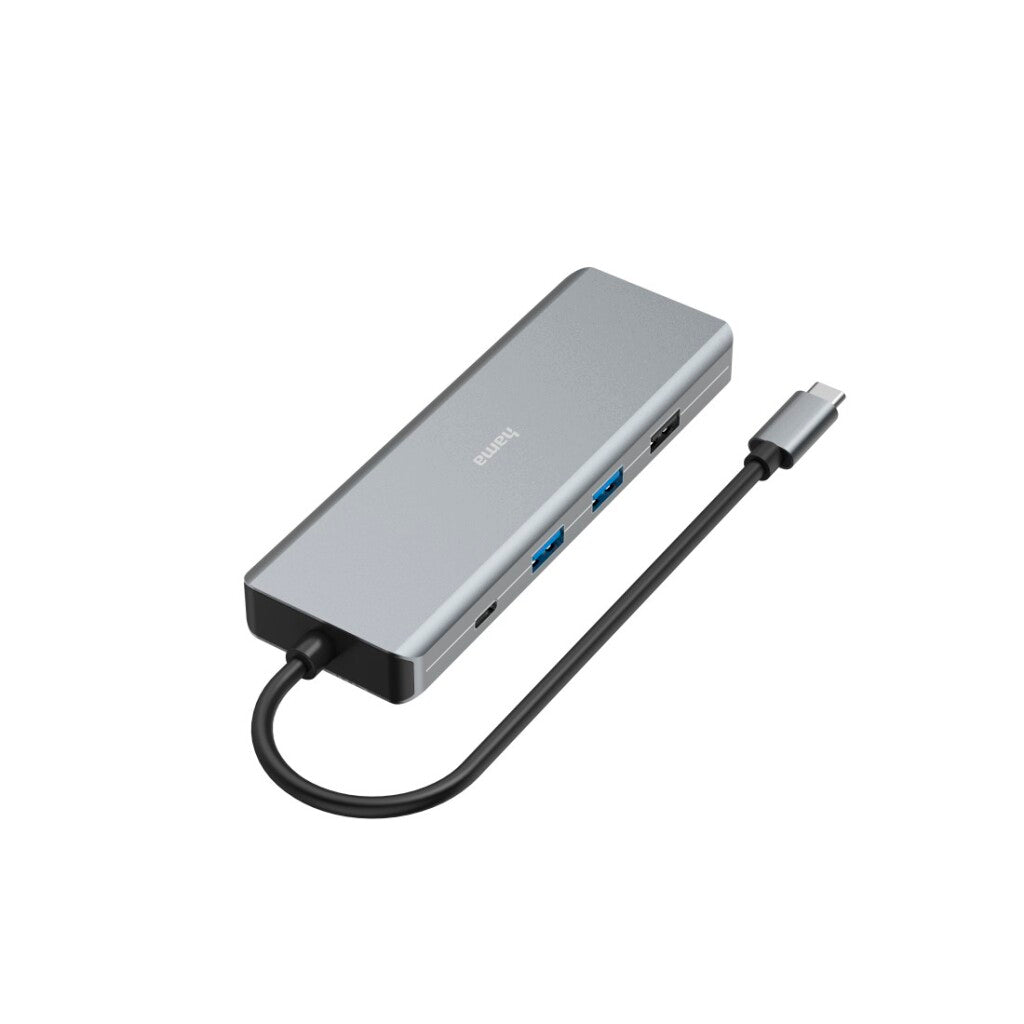 Hama USB C HUB 9-Port 2x HDMI USB A USB C LAN Anthracite 9-Poorts