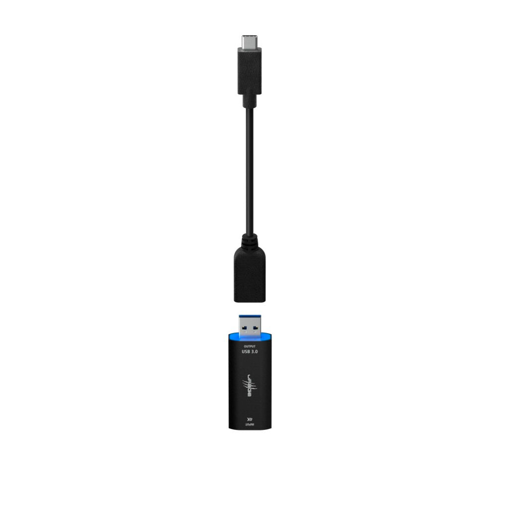 uRage Video Capture Stick Stream Link 4K Black - For High-Quality Livestreaming