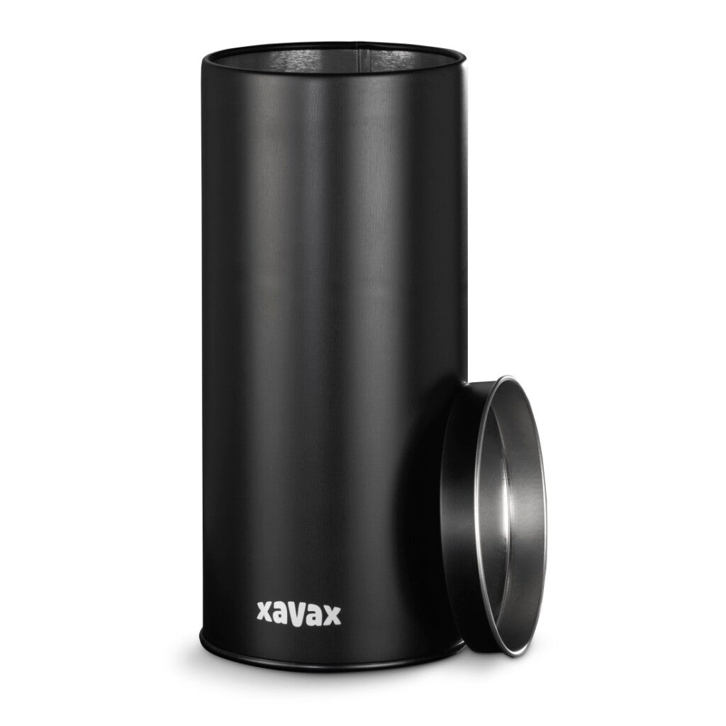 Xavax Coffee Pod Tin for Storing 20 Senseo Pods Black Metal