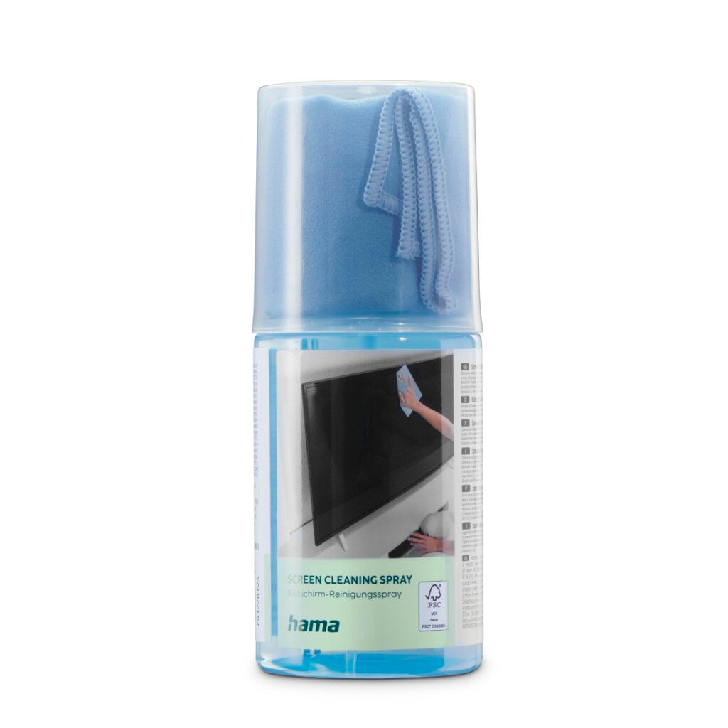 Hama Screen Cleaner Spray 200 ml + Cleaning Cloth