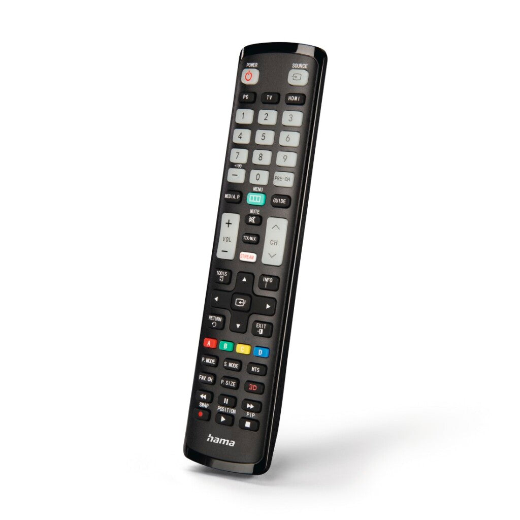 Hama Universal Remote Control Samsung TV IR Learning + Luminous Buttons Black