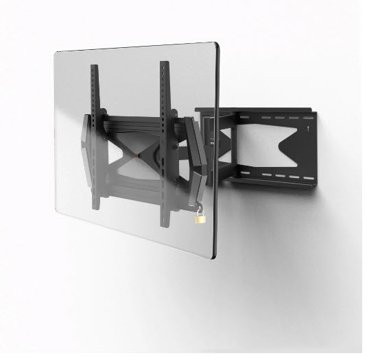 Hama TV Wall Mount Swivel Tilt Anti-theft 32-65 Inch 40 kg Black