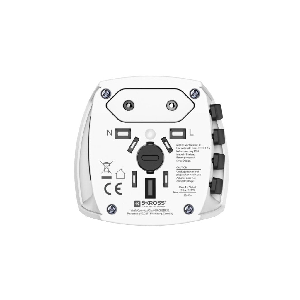 Hama World Travel Adapter MUV Micro 2-pin
